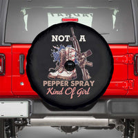 Armed Girl Spare Tire Cover Not A Pepper Spray Kind Of Girl American Flag Combat Boots