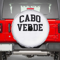 Cabo Verde Returns Home National Pride Varsity Style Spare Tire Cover Cape Verde Minimalist Text Graphic