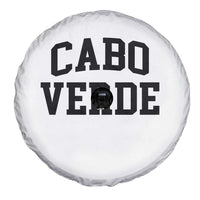 Cabo Verde Returns Home National Pride Varsity Style Spare Tire Cover Cape Verde Minimalist Text Graphic