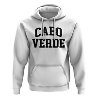 Cabo Verde Returns Home National Pride Varsity Style Hoodie Cape Verde Minimalist Text Graphic
