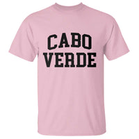 Cabo Verde Returns Home National Pride Varsity Style T Shirt Cape Verde Minimalist Text Graphic