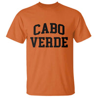Cabo Verde Returns Home National Pride Varsity Style T Shirt Cape Verde Minimalist Text Graphic
