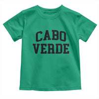 Cabo Verde Returns Home National Pride Varsity Style Toddler T Shirt Cape Verde Minimalist Text Graphic