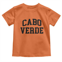 Cabo Verde Returns Home National Pride Varsity Style Toddler T Shirt Cape Verde Minimalist Text Graphic