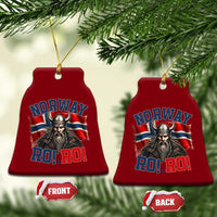 Fierce Norway Viking Warrior Ro Ro Ceramic Ornament Patriotic Norge Norwegian Flag Funny Rowing Support