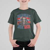 Fierce Norway Viking Warrior Ro Ro T Shirt For Kid Patriotic Norge Norwegian Flag Funny Rowing Support