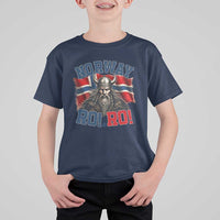 Fierce Norway Viking Warrior Ro Ro T Shirt For Kid Patriotic Norge Norwegian Flag Funny Rowing Support