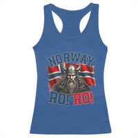 Fierce Norway Viking Warrior Ro Ro Racerback Tank Top Patriotic Norge Norwegian Flag Funny Rowing Support