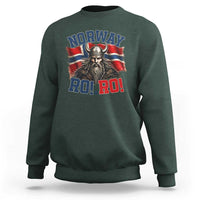 Fierce Norway Viking Warrior Ro Ro Sweatshirt Patriotic Norge Norwegian Flag Funny Rowing Support