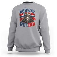 Fierce Norway Viking Warrior Ro Ro Sweatshirt Patriotic Norge Norwegian Flag Funny Rowing Support