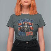 Fierce Norway Viking Warrior Ro Ro T Shirt For Women Patriotic Norge Norwegian Flag Funny Rowing Support