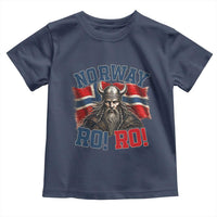 Fierce Norway Viking Warrior Ro Ro Toddler T Shirt Patriotic Norge Norwegian Flag Funny Rowing Support