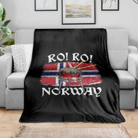 Funny Norway Drummer Ro Ro Throw Blanket Patriotic Norge Norwegian Flag Rowing Support