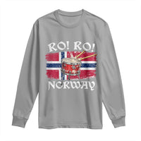 Funny Norway Drummer Ro Ro Long Sleeve Shirt Patriotic Norge Norwegian Flag Rowing Support
