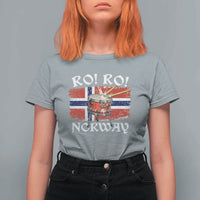 Funny Norway Drummer Ro Ro T Shirt For Women Patriotic Norge Norwegian Flag Rowing Support
