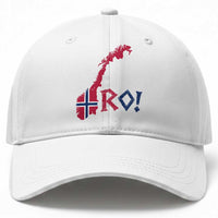 Norway Flag Country Map Patriotic Ro Ro Chant Baseball Cap Norwegian Viking Row Soccer Supporter Football Fans
