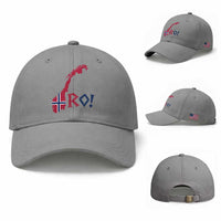 Norway Flag Country Map Patriotic Ro Ro Chant Baseball Cap Norwegian Viking Row Soccer Supporter Football Fans