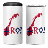 Norway Flag Country Map Patriotic Ro Ro Chant 4 in 1 Can Cooler Tumbler Norwegian Viking Row Soccer Supporter Football Fans