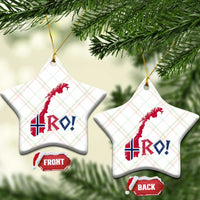 Norway Flag Country Map Patriotic Ro Ro Chant Ceramic Ornament Norwegian Viking Row Soccer Supporter Football Fans