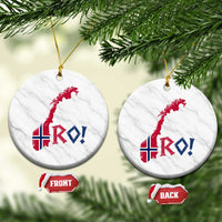 Norway Flag Country Map Patriotic Ro Ro Chant Ceramic Ornament Norwegian Viking Row Soccer Supporter Football Fans