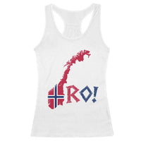 Norway Flag Country Map Patriotic Ro Ro Chant Racerback Tank Top Norwegian Viking Row Soccer Supporter Football Fans