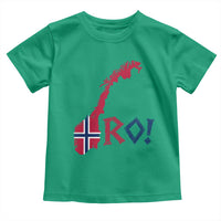 Norway Flag Country Map Patriotic Ro Ro Chant Toddler T Shirt Norwegian Viking Row Soccer Supporter Football Fans