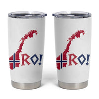 Norway Flag Country Map Patriotic Ro Ro Chant Tumbler Cup Norwegian Viking Row Soccer Supporter Football Fans