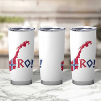Norway Flag Country Map Patriotic Ro Ro Chant Tumbler Cup Norwegian Viking Row Soccer Supporter Football Fans