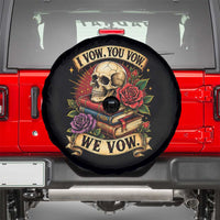 Vintage Skull Roses Gothic Dark Academia Aesthetic Spare Tire Cover I Vow You Vow We Vow Fantasy Fiction Bookish Gift
