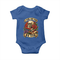 Vintage Skull Roses Gothic Dark Academia Aesthetic Baby Onesie I Vow You Vow We Vow Fantasy Fiction Bookish Gift