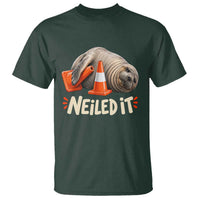 Funny Neil The Seal Nailed It Meme T Shirt Cute Chaotic Viral Elephant Seal Traffic Cone Pun
