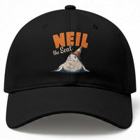 Vintage Neil the Seal Wearing Traffic Cone Hat Meme Baseball Cap Cute Retro Viral Chaotic Southern Elephant Seal