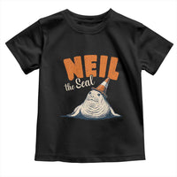 Vintage Neil the Seal Wearing Traffic Cone Hat Meme Toddler T Shirt Cute Retro Viral Chaotic Southern Elephant Seal