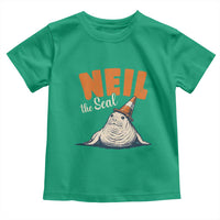Vintage Neil the Seal Wearing Traffic Cone Hat Meme Toddler T Shirt Cute Retro Viral Chaotic Southern Elephant Seal