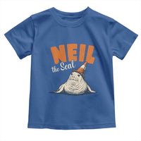 Vintage Neil the Seal Wearing Traffic Cone Hat Meme Toddler T Shirt Cute Retro Viral Chaotic Southern Elephant Seal