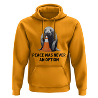 Funny Neil the Seal Peace Was Never An Option Meme Hoodie Chaotic Southern Elephant Seal Traffic Cone