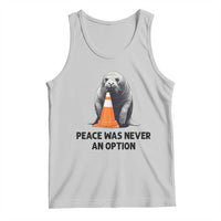 Funny Neil the Seal Peace Was Never An Option Meme Tank Top Chaotic Southern Elephant Seal Traffic Cone
