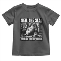 Punk Rock Neil the Seal Become Ungovernable Poster Style Toddler T Shirt Funny Viral Chaotic Elephant Seal Traffic Cone Meme