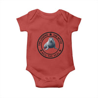 The Legend The Myth Neil The Seal Emblem Graphic Baby Onesie Funny Viral Southern Elephant Seal Meme