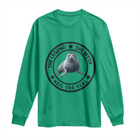 The Legend The Myth Neil The Seal Emblem Graphic Long Sleeve Shirt Funny Viral Southern Elephant Seal Meme