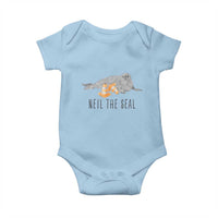 Cute Neil the Seal Traffic Cone Meme Baby Onesie Funny Viral Chaotic Southern Elephant Seal