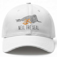 Cute Neil the Seal Traffic Cone Meme Baseball Cap Funny Viral Chaotic Southern Elephant Seal