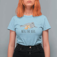 Cute Neil the Seal Traffic Cone Meme T Shirt For Women Funny Viral Chaotic Southern Elephant Seal