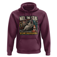 Edgy Neil the Seal Become Ungovernable Graffiti Graphic Hoodie Sarcastic Rebel Viral Chaotic Elephant Seal Sunglasses Meme