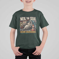 Edgy Neil the Seal Become Ungovernable Graffiti Graphic T Shirt For Kid Sarcastic Rebel Viral Chaotic Elephant Seal Sunglasses Meme
