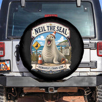 Retro Neil the Seal Tasmanias Chaos Icon Spare Tire Cover Funny Roaring Elephant Seal Traffic Cone Meme