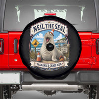 Retro Neil the Seal Tasmanias Chaos Icon Spare Tire Cover Funny Roaring Elephant Seal Traffic Cone Meme