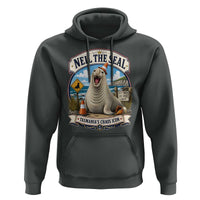 Retro Neil the Seal Tasmanias Chaos Icon Hoodie Funny Roaring Elephant Seal Traffic Cone Meme