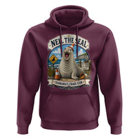 Retro Neil the Seal Tasmanias Chaos Icon Hoodie Funny Roaring Elephant Seal Traffic Cone Meme