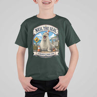 Retro Neil the Seal Tasmanias Chaos Icon T Shirt For Kid Funny Roaring Elephant Seal Traffic Cone Meme